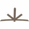 Ekena Millwork Alberta Smooth Timber Gable Bracket, Douglas Fir, 84"W x 53"H x 1 1/2"D x 5 1/2"F, 15/12 Pitch GBW084X53X0206ALB00SDF - alternate 4